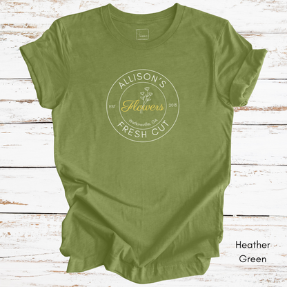 Custom Fresh Cut Flower Farm Light Weight Jersey T-shirt
