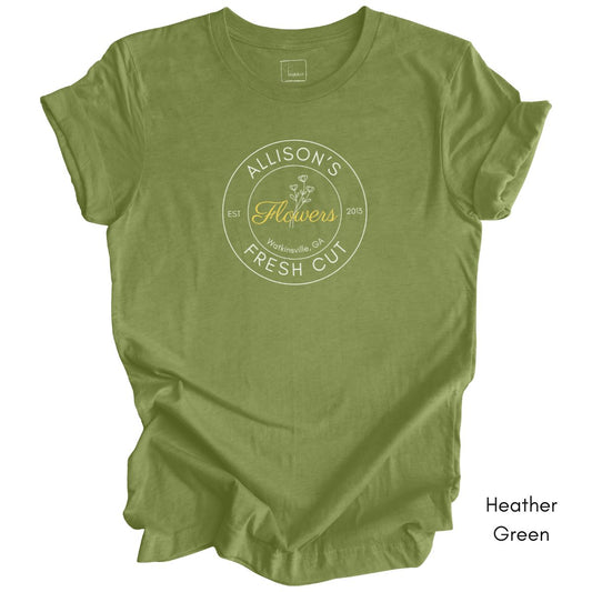 Custom Fresh Cut Flower Farm Light Weight Jersey T-shirt