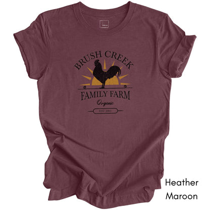 Custom Family Farm Chicken Rooster Unisex Jersey Light Weight T-shirt