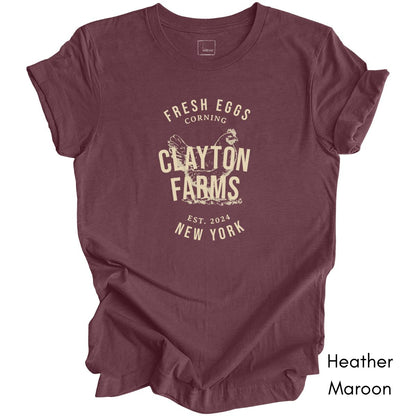 Custom Local Egg Farm Light Weight Jersey T-shirt