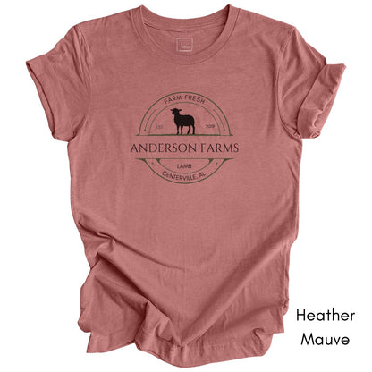 Custom Sheep Farm Tee
