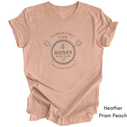 Custom Honeybee Farm Unisex Jersey Light Weight Tshirt