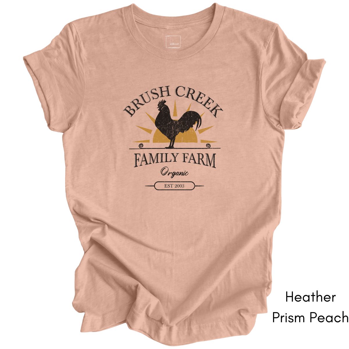 Custom Family Farm Chicken Rooster Unisex Jersey Light Weight T-shirt