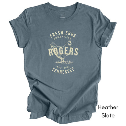 Custom Local Egg Farm Light Weight Jersey T-shirt
