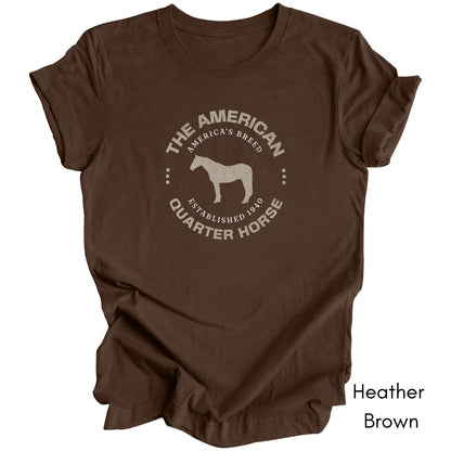 American Quarter Horse Breed Unisex Tee