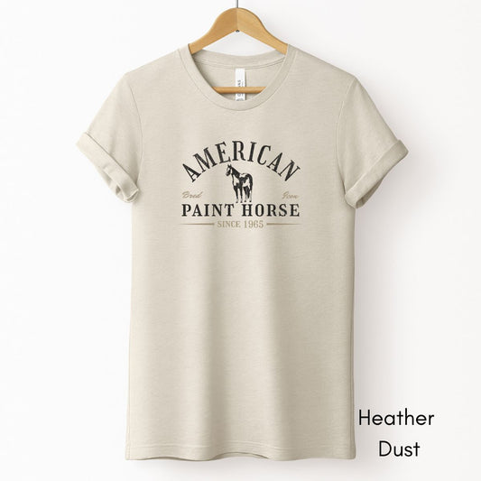 American Paint Horse Tee | Horse Lover Short Sleeve Tee | Equestrian T-shirt | Gift for Paint Horse Lover | Horse Breed Tshirt