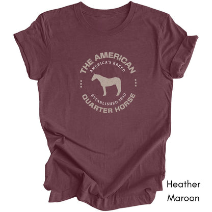 American Quarter Horse Breed Unisex Tee
