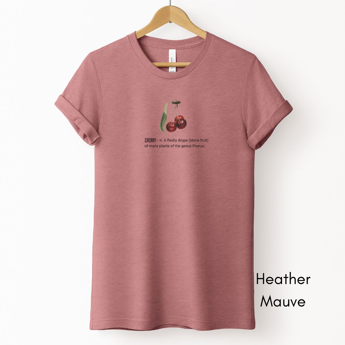 Cherry Tee | Unisex Jersey Short Sleeve Tee | Nature Lover Gift | Fruit Tshirt | Pomologist T-shirt | Botany Tshirt | Horticulturist Gift