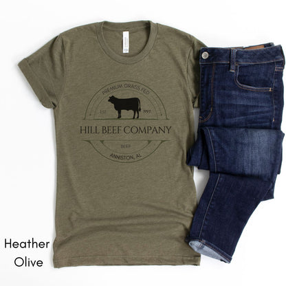 Custom Cattle Beef Farm Tee | Heifer Version Local Beef Dealer Tee | Gift for ranchers or farmers | Homestead Tshirt Farmer's Market Tee