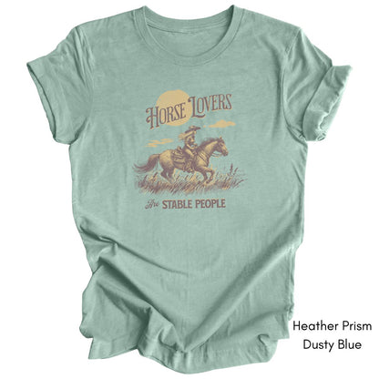 Horse Lovers are Stable People Light Weight Jersey Tee