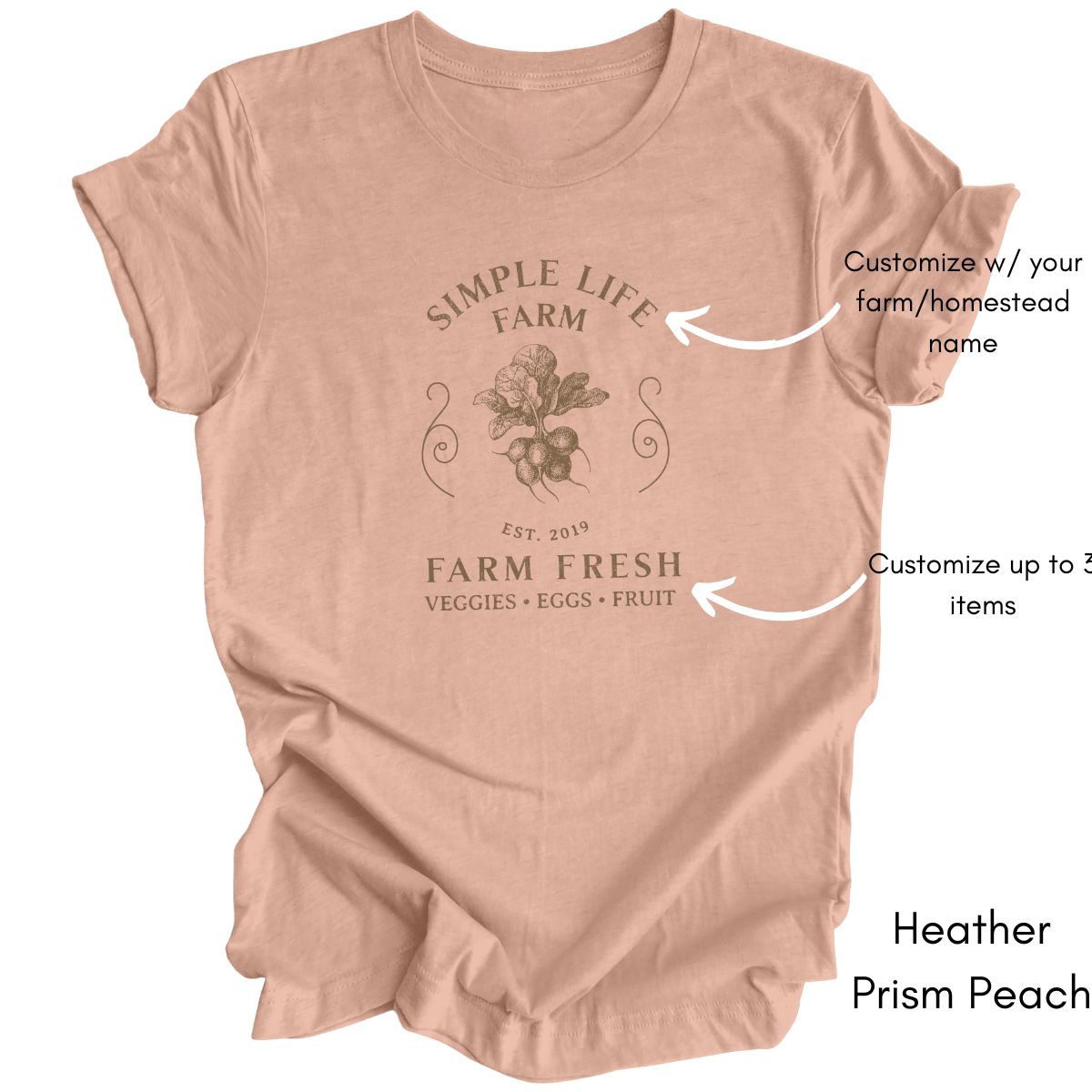 Custom Homestead/ Farm tee Gift for Homesteaders Personalized Farm Tshirt Homesteading Shirt Local Egg Produce Dealer T-shirt Vegetable Tee