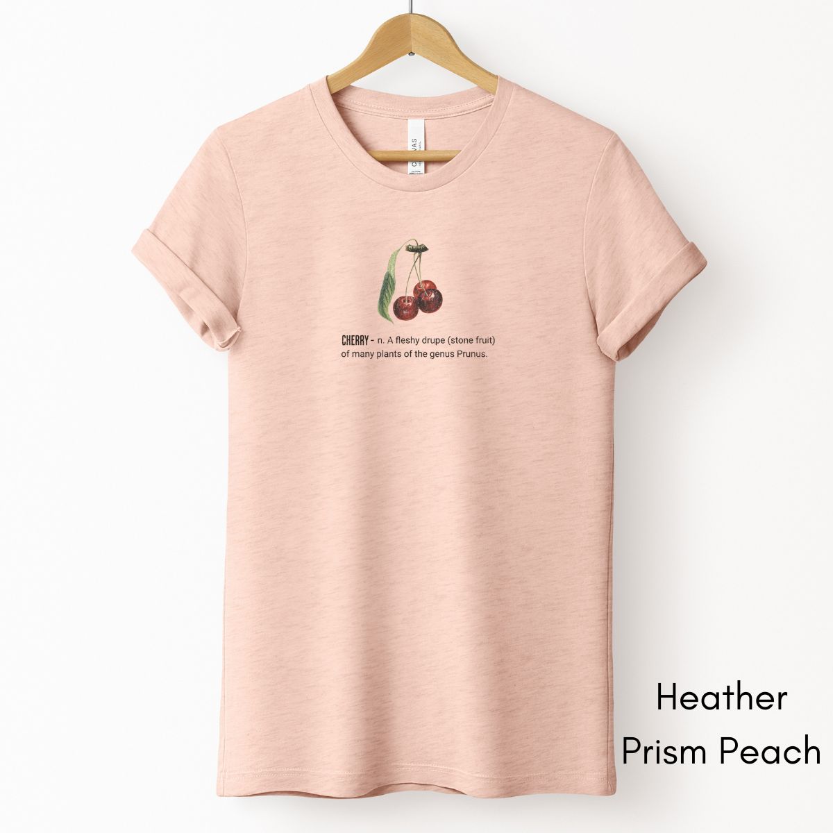 Cherry Tee | Unisex Jersey Short Sleeve Tee | Nature Lover Gift | Fruit Tshirt | Pomologist T-shirt | Botany Tshirt | Horticulturist Gift