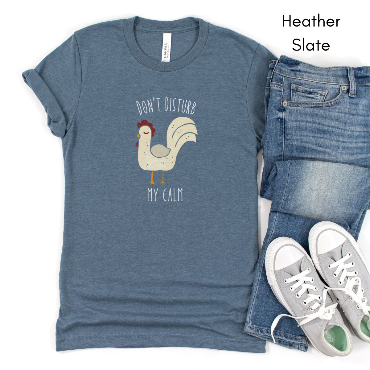 Don't Disturb my Calm Hen Tee | Unisex Jersey Short Sleeve Tee | Farm Life Tee | zenTee | Sarcastic Tee | Hen Chicken Lover Tee