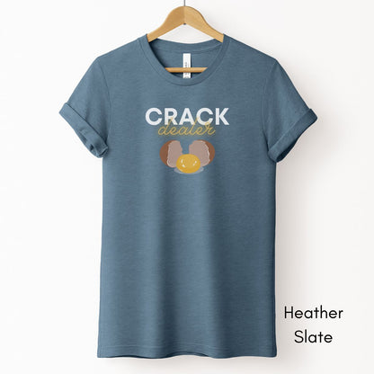 Crack Dealer Tee | Unisex Jersey Short Sleeve Tee | Funny Farm Life Tee | Chicken Egg Tee | Funny Egg Tee