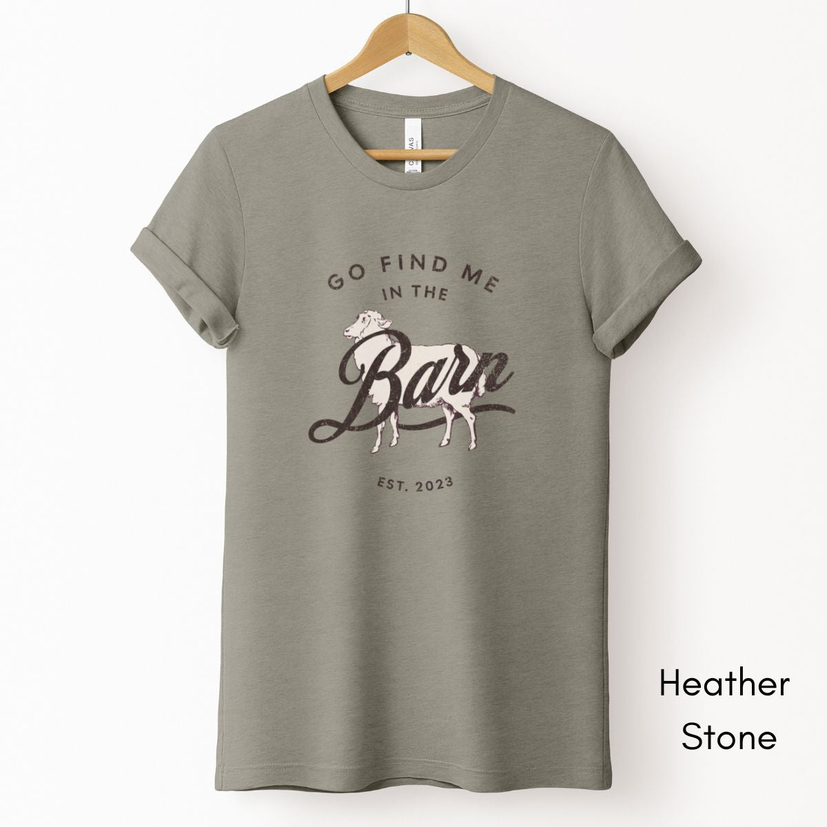 Find Me in the Sheep Barn Tee | Farmer's Short Sleeve Tee | Sheep Lover T-shirt | Mother's Day Gift | Pastel Spring Color Tee