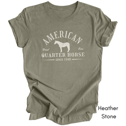 American Quarter Horse Light Weight Unisex Jersey T-shirt Dark Colors