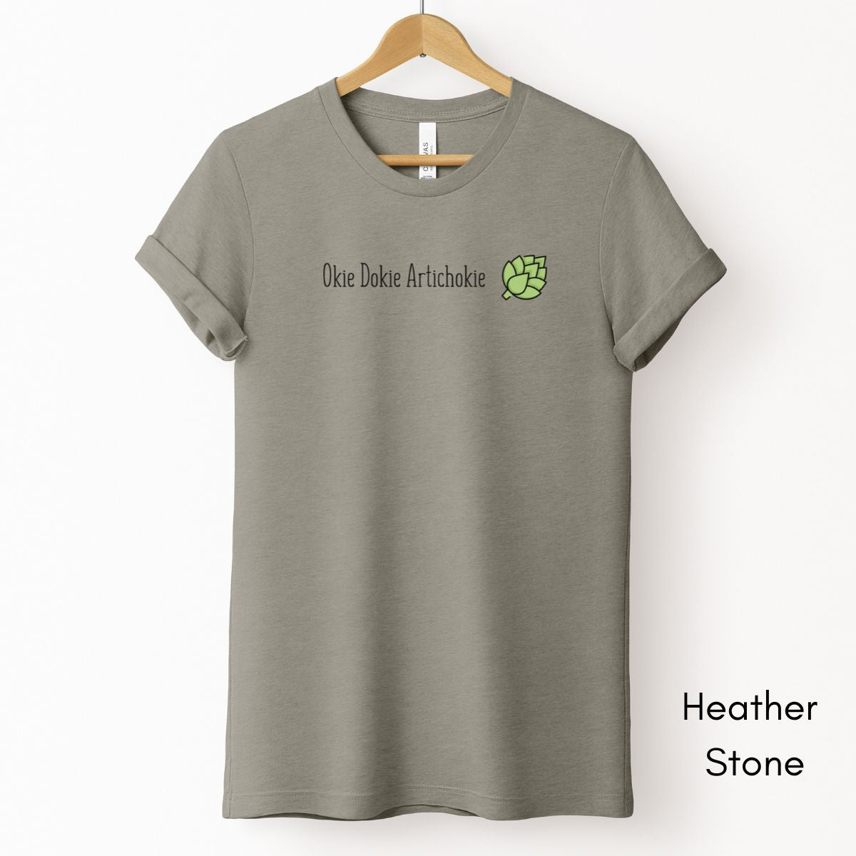 Okie Dokie Artichokie Tee | Short Sleeve Tee | Farmer's Market t-shirt| Funny Tshirt | Funny Saying T-shirt| Vegetable Tee