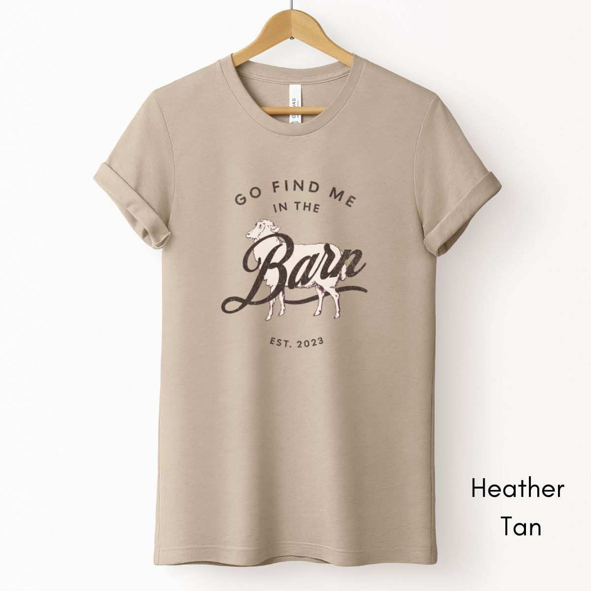 Find Me in the Sheep Barn Tee | Farmer's Short Sleeve Tee | Sheep Lover T-shirt | Mother's Day Gift | Pastel Spring Color Tee