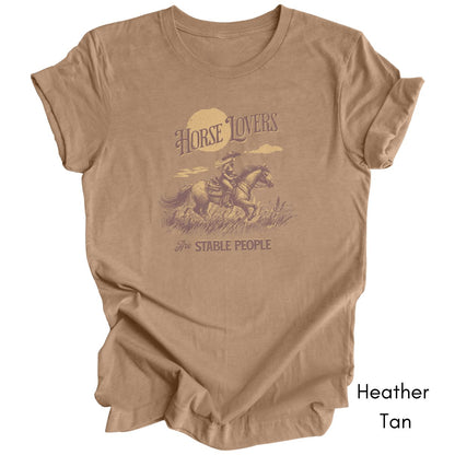 Horse Lovers are Stable People Light Weight Jersey Tee