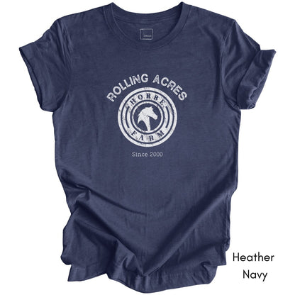 Custom Horse Farm Tee | Unisex Jersey Short Sleeve Tee | Horse Lovers Tee | Horse Boarding Tee | Personalized Equestrian Tee