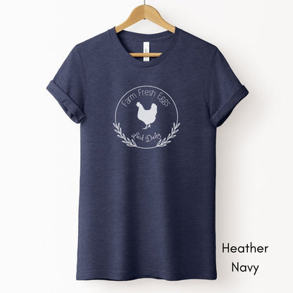 Farm Fresh Eggs Tee | Unisex Jersey Short Sleeve Tee | Farm Life T-shirt | Chickens and Eggs Tee | Farmer's Market Tshirt