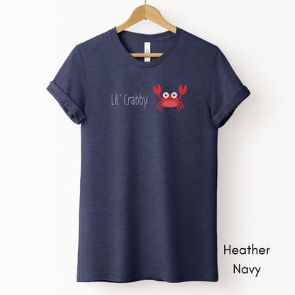 Lil' Crabby Tee | Unisex Jersey Short Sleeve Tee Funny Marine Life Tee Ocean Life T-shirt Crab Tshirt Gift for a Grouch