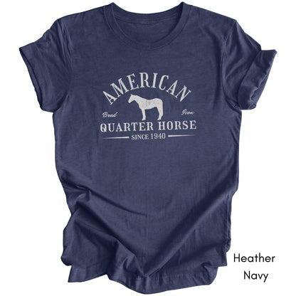 American Quarter Horse Light Weight Unisex Jersey T-shirt Dark Colors
