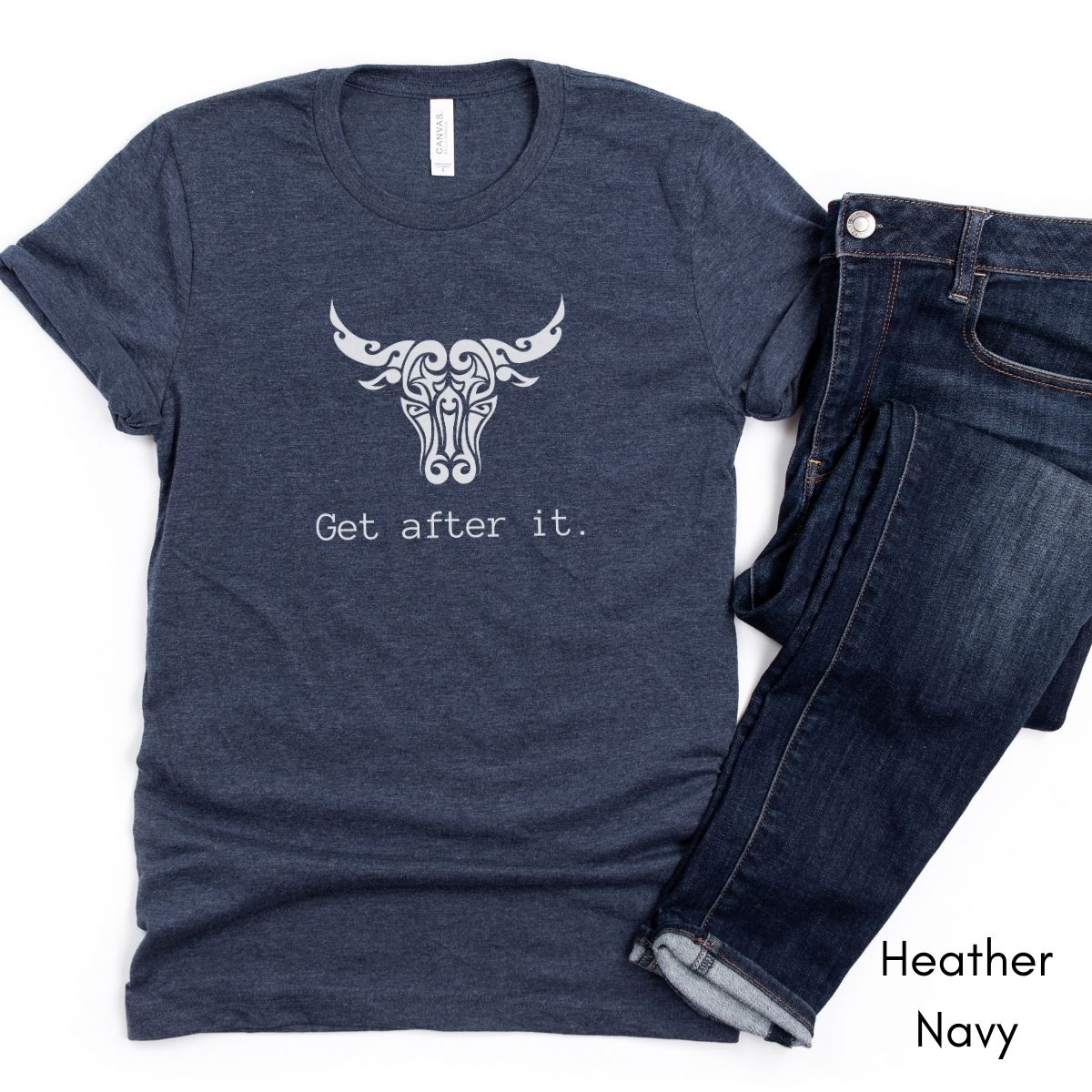 Get After It Tee | Unisex Jersey Short Sleeve Tee | Motivational Tee | Bull/Cow Tee | Farm Life Tee