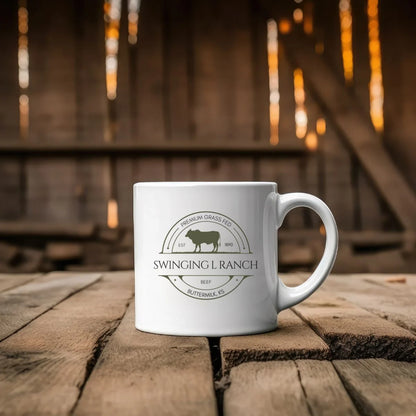 Custom Cattle Farm Ceramic Mug 11 or 15oz Steer Version