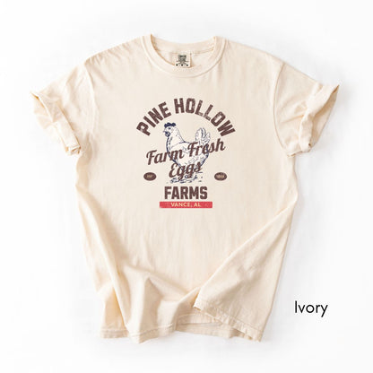 Custom Vintage Egg Farm Tee- Unisex Midweight T-shirt