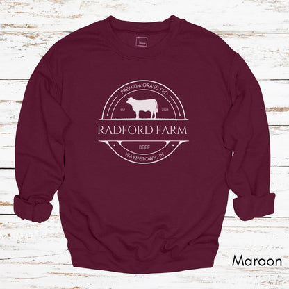 Custom Cattle Farm Heifer Version Unisex Crewneck Sweatshirt