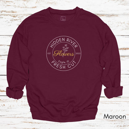 Custom Fresh Cut Flower Farm  Sweatshirt