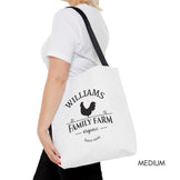 Custom Family Farm Tote Bag Farmer's Market Bag Gift for Farmers Homes ...