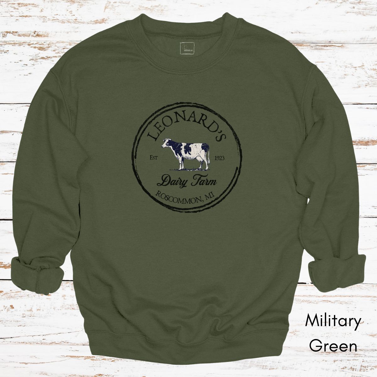Custom Dairy Farm Unisex Crewneck Sweatshirt