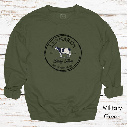Custom Dairy Farm Unisex Crewneck Sweatshirt