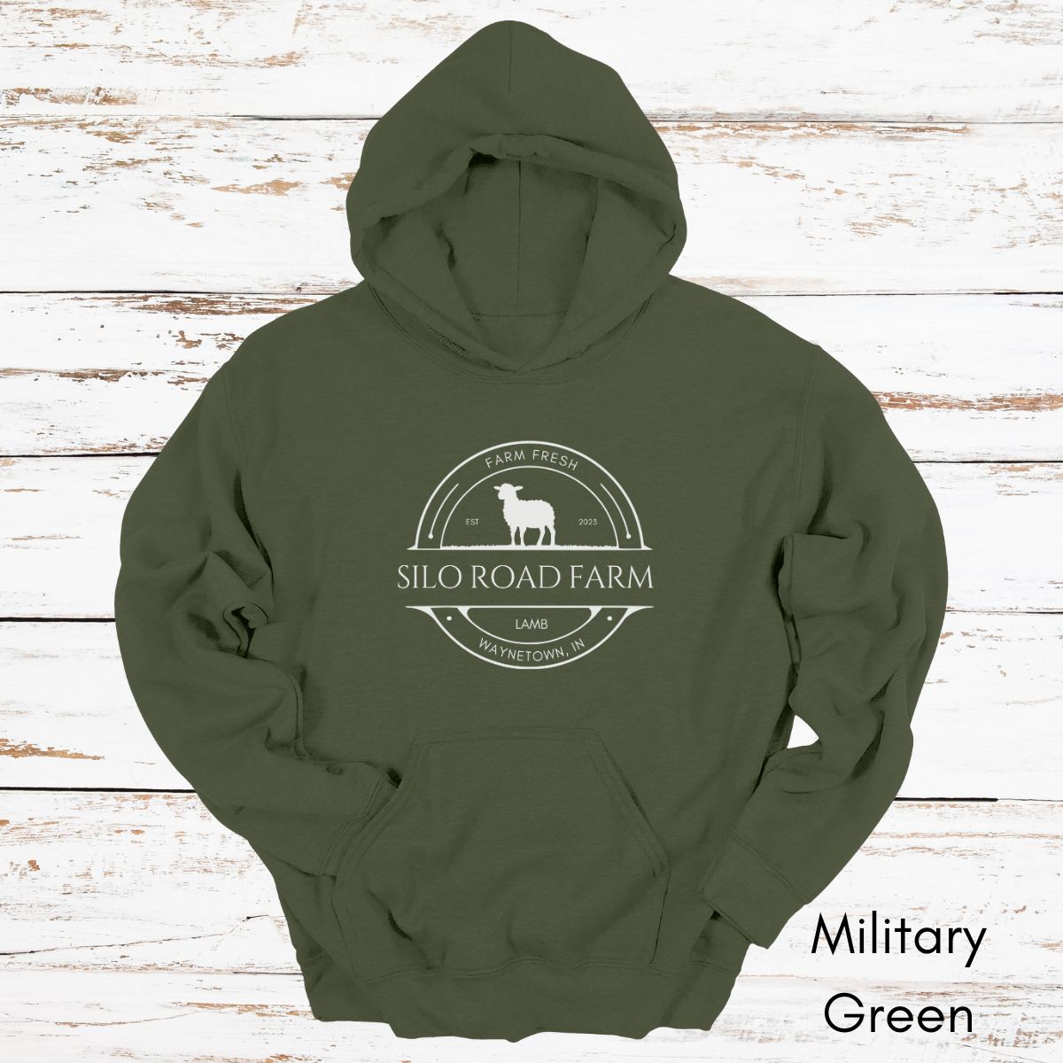 Custom Lamb Sheep Farm Unisex Heavy Blend Hooded Sweatshirt