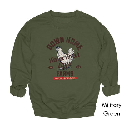 Custom Egg farm Crewneck Vintage Style Sweatshirt