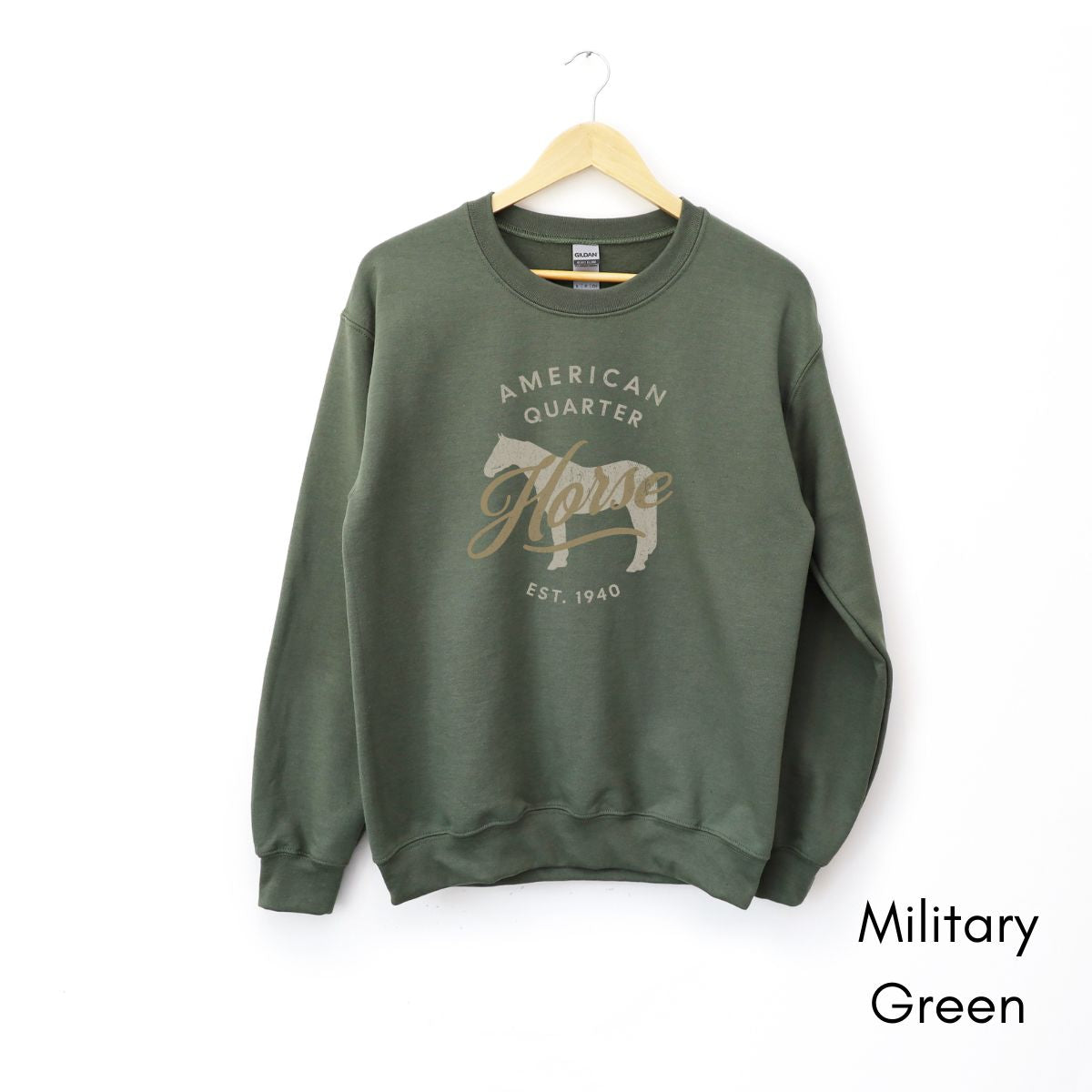 American Quarter Horse - Unisex Crewneck Sweatshirt | Horse Lover shirt | Gift for Equestrian |  Horse Breed Sweatshirt