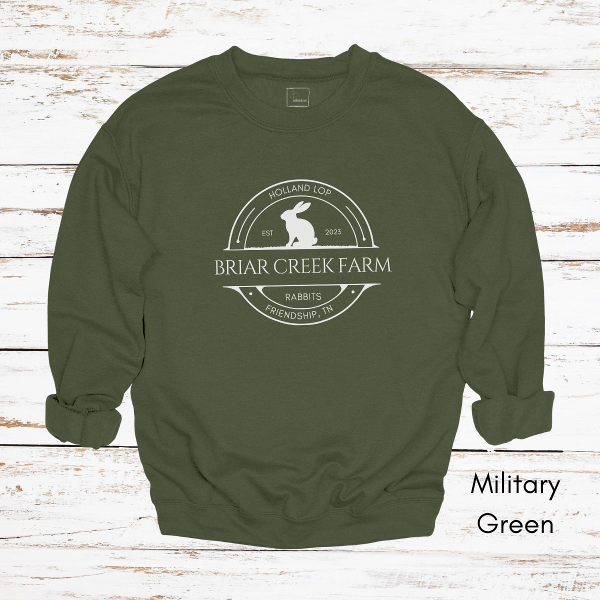 Custom Rabbit Farm Unisex Crewneck Sweatshirt