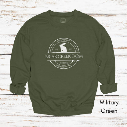 Custom Rabbit Farm Unisex Crewneck Sweatshirt