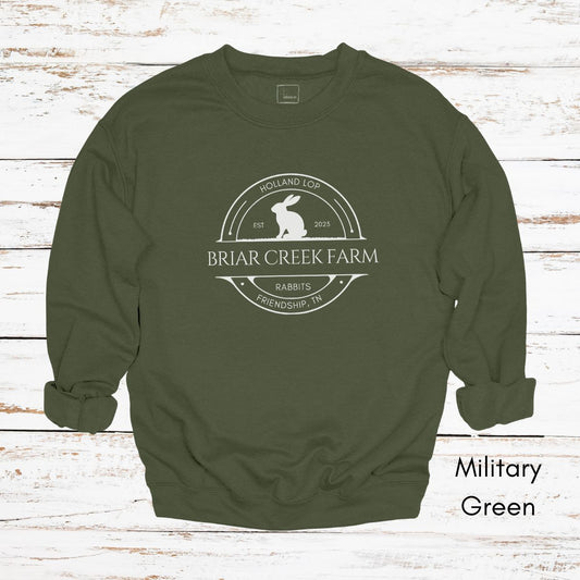 Custom Rabbit Farm Unisex Crewneck Sweatshirt
