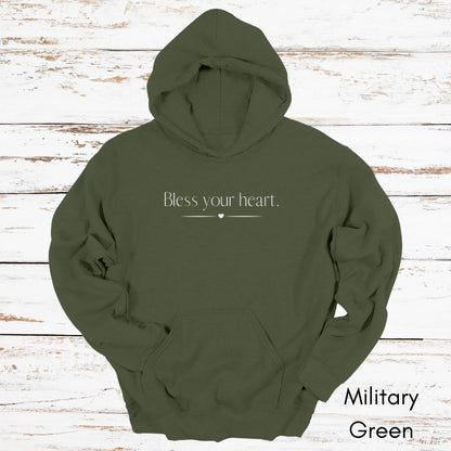 Bless Your Heart Hoodie - Unisex Heavy Blend Hooded Funny Southern Sweatshirt