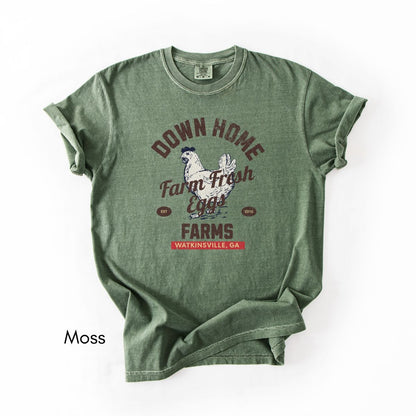 Custom Vintage Egg Farm Tee- Unisex Midweight T-shirt