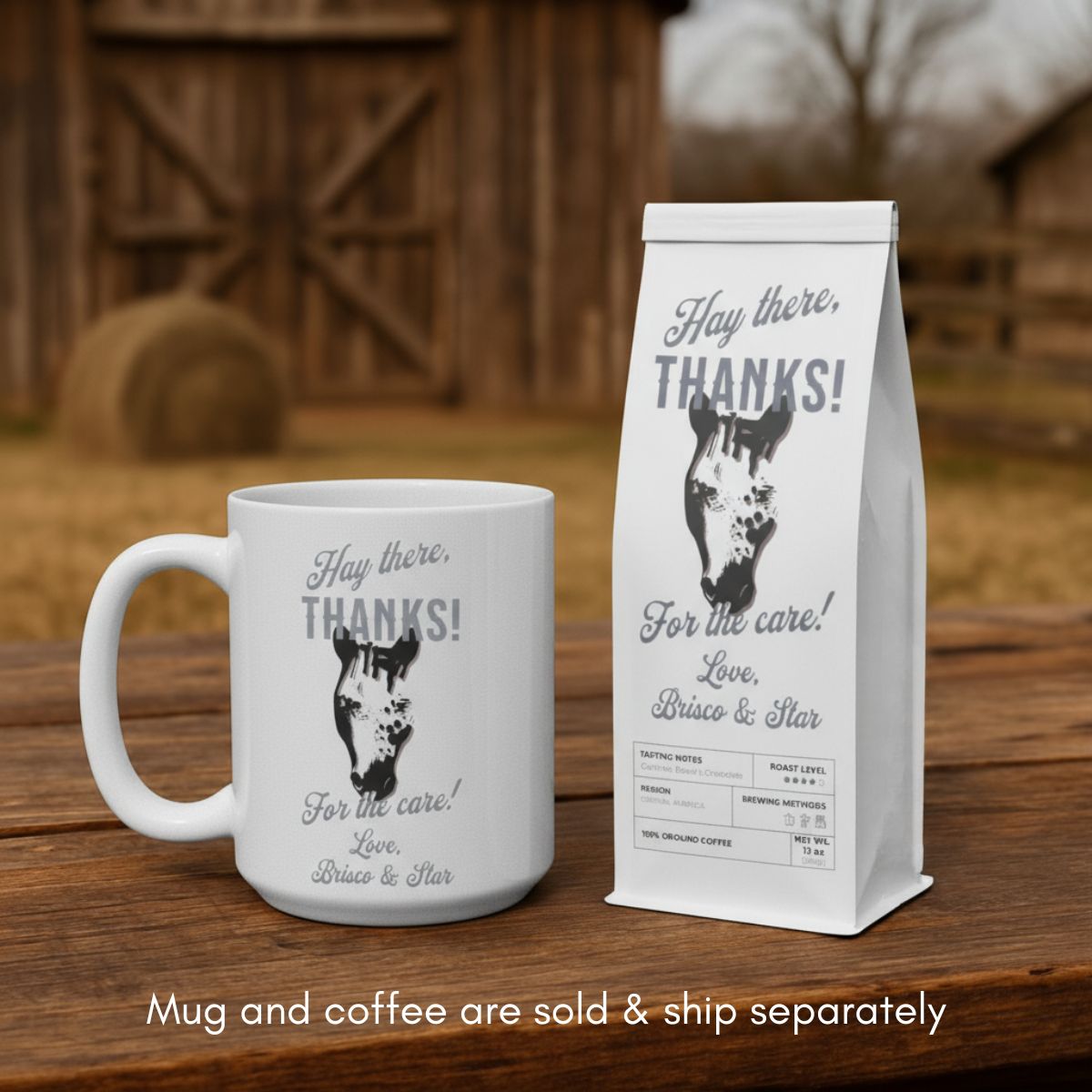 Custom Coffee Gift for Horse Professionals - Flathead Valley Coffee Blend (Medium-Dark Roast)