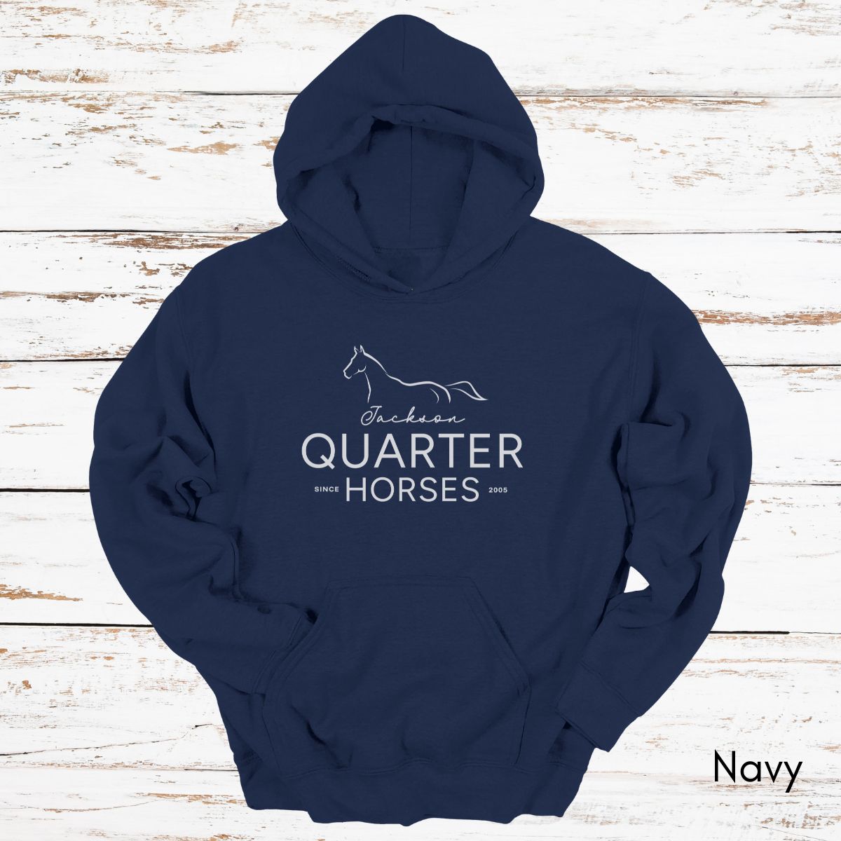 CUSTOM Quarter Horse Farm Hoodie - Unisex Heavy Blend Hooded Sweatshirt