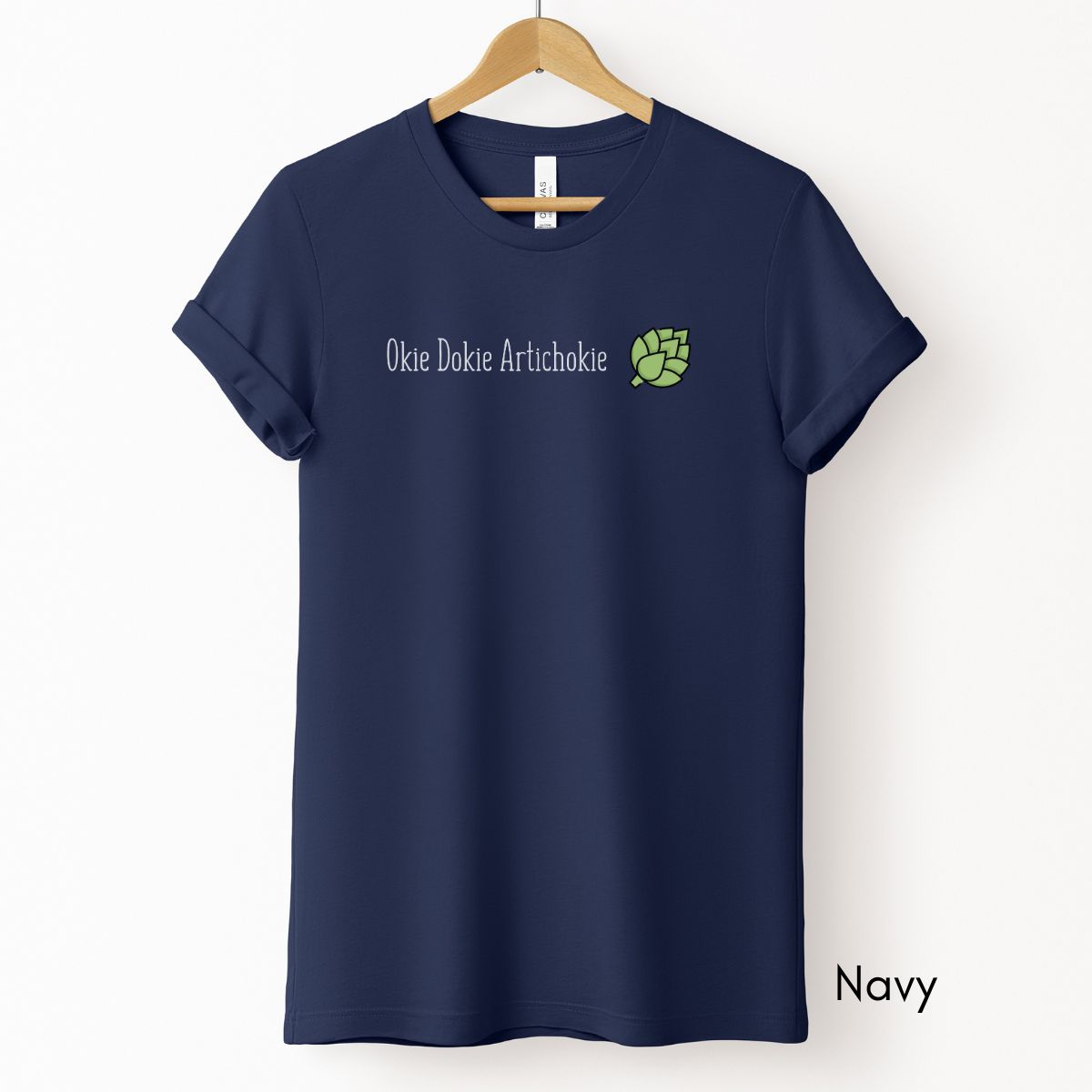 Okie Dokie Artichokie Tee | Short Sleeve Tee | Farmer's Market t-shirt| Funny Tshirt | Funny Saying T-shirt| Vegetable Tee