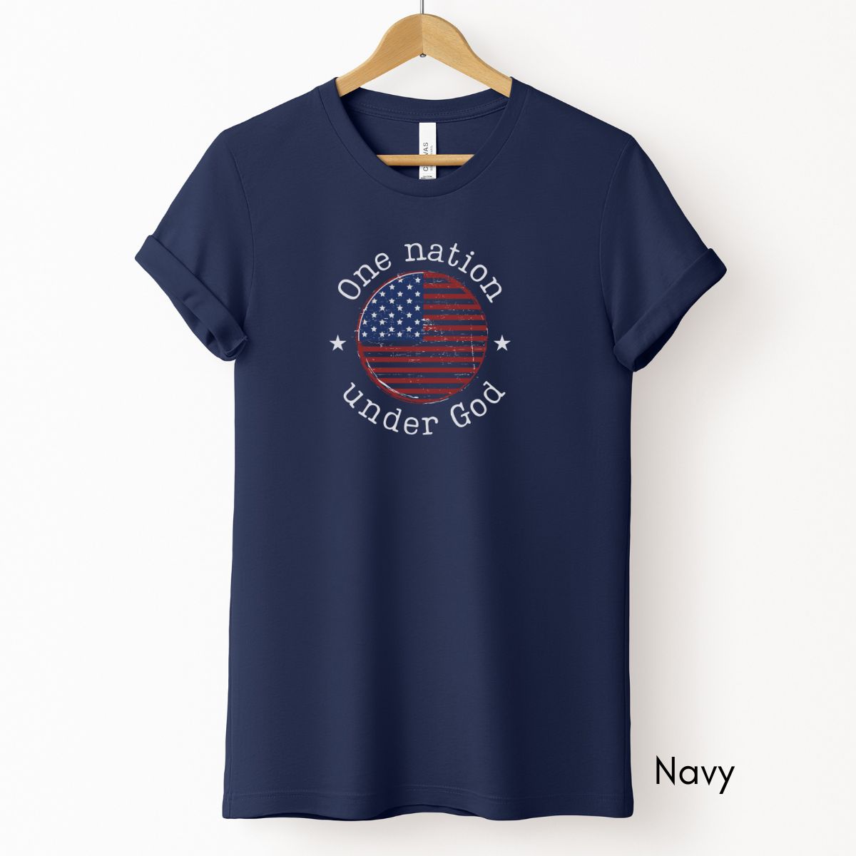 One Nation Under God Tee | Unisex Patriotic Tee | 4th of July Group Tee | Pledge of Allegiance T-shirt | USA T-shirt | Memorial Day Tshirt