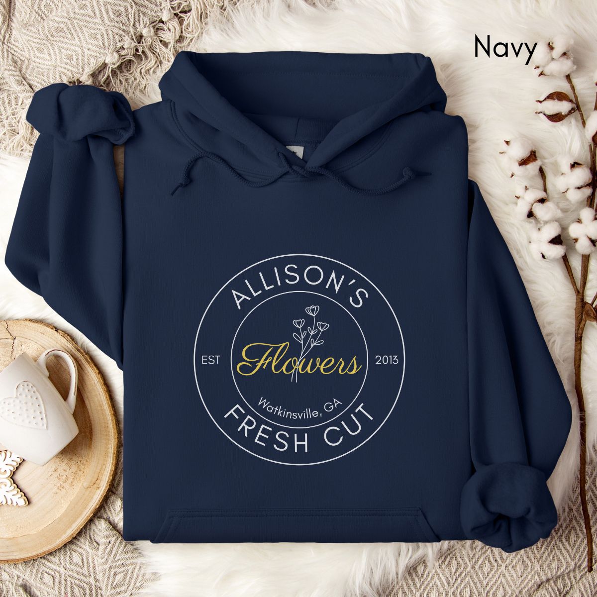 CUSTOM Flower Farm HOODIE Unisex Heavy Blend Hooded Sweatshirt | Personalized Florist | Farmer's Market Sweatshirt | Gift for Florist | Flower Farmer Shirt