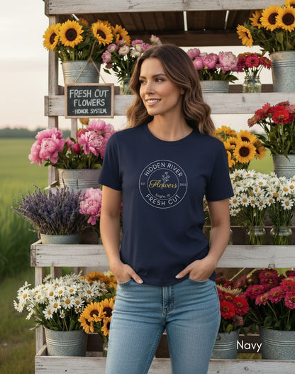 Custom Fresh Cut Flower Farm Light Weight Jersey T-shirt