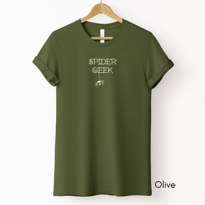 Spider Geek Tee | Unisex Jersey Short Sleeve Tee | Funny Arachnid Tee | Spider Lover T-shirt | Gift for an arachnid lover | Spider Web Tee